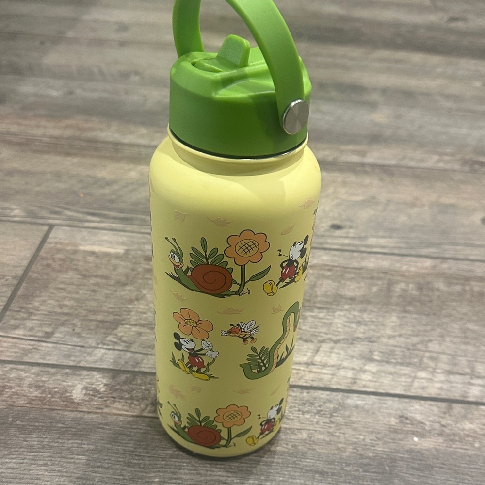 Disney Yellow Water Bottle with Iconic Design
